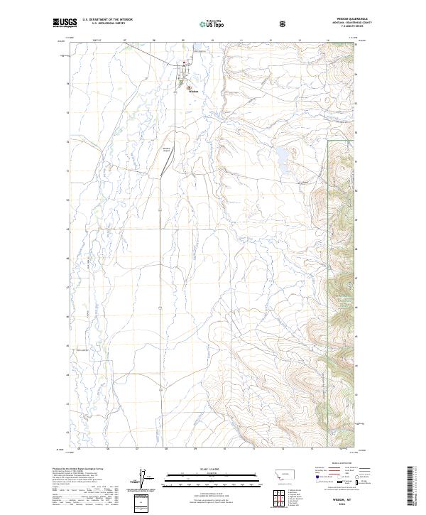 USGS Topographic Map – Wisdom