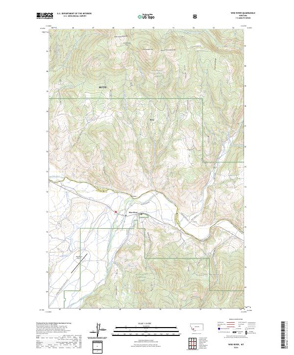 USGS Topographic Map – Wise River