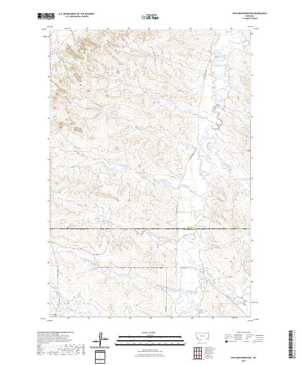 USGS Topographic Map – Witcher Reservoir