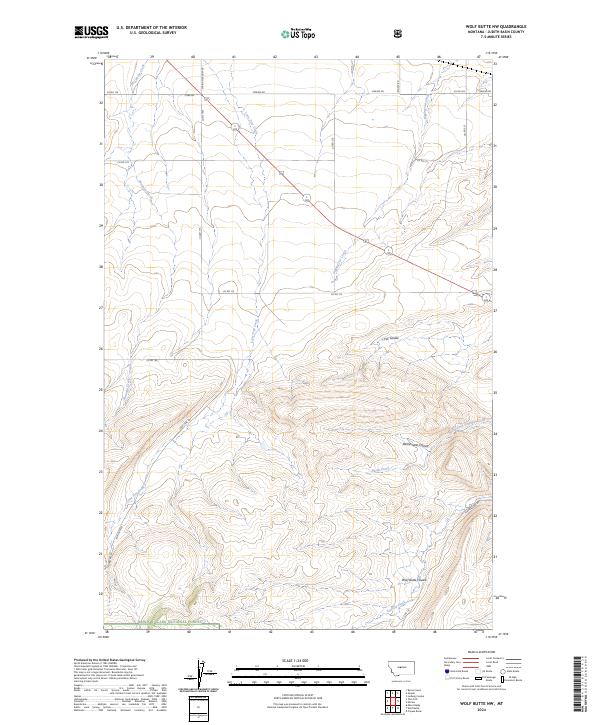 USGS Topographic Map – Wolf Butte NW