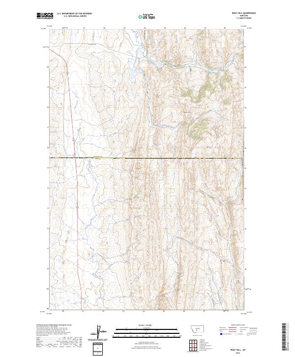 USGS Topographic Map – Wolf Hill