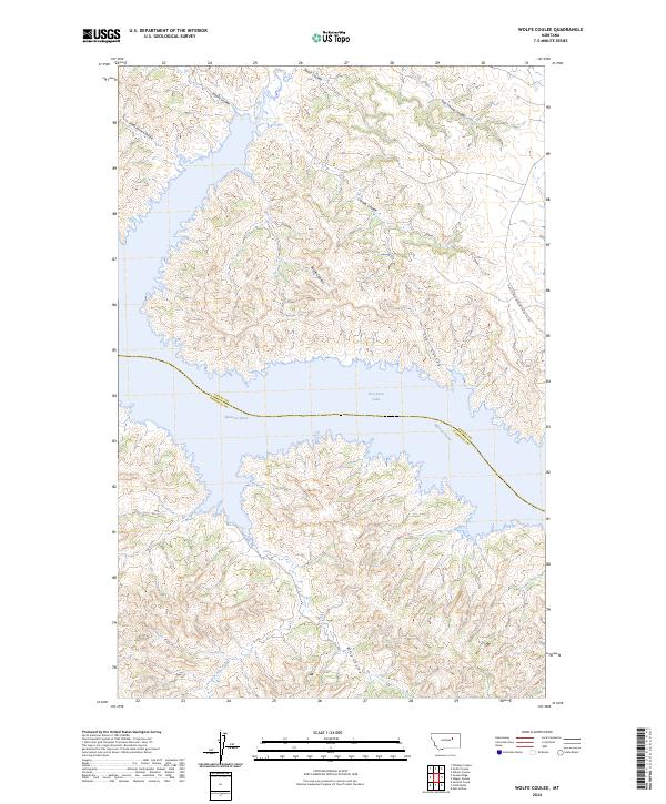 USGS Topographic Map – Wolfe Coulee