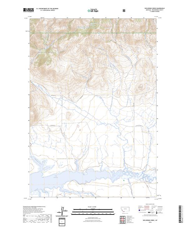 USGS Topographic Map – Wolverine Creek