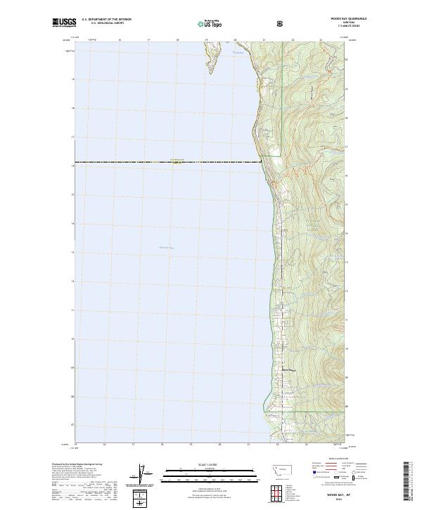 USGS Topographic Map – Woods Bay