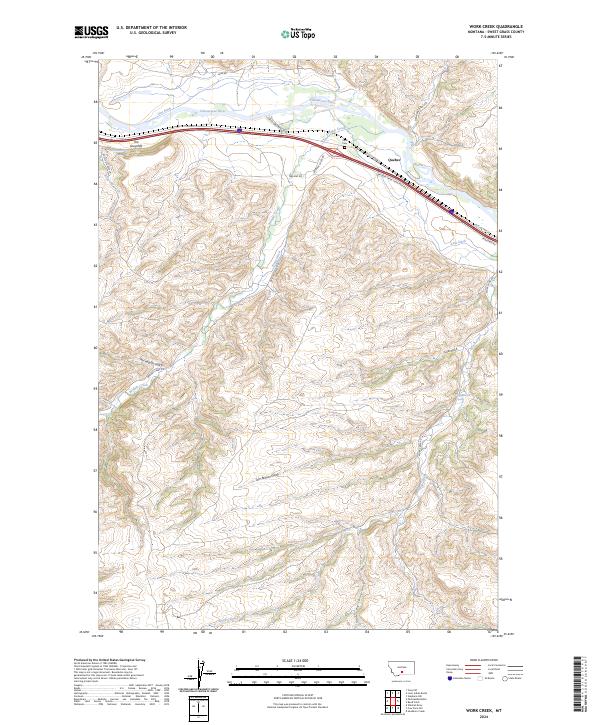 USGS Topographic Map – Work Creek