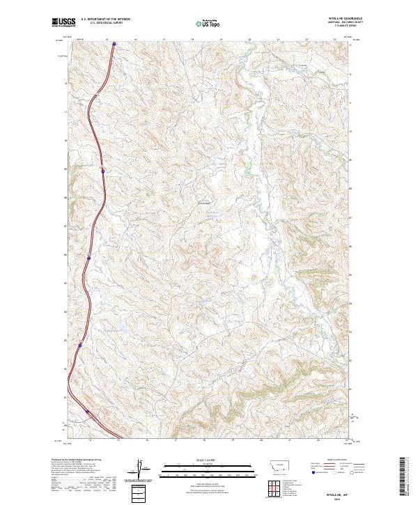 USGS Topographic Map – Wyola NE
