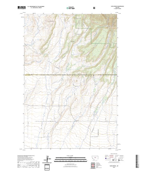 USGS Topographic Map – Yaple Bench