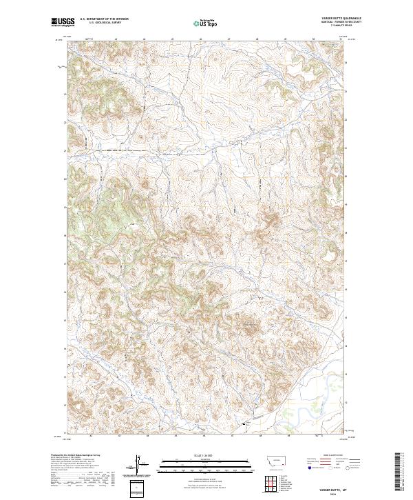 USGS Topographic Map – Yarger Butte