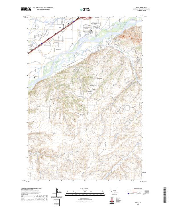 USGS Topographic Map – Yegen