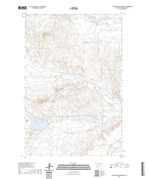 USGS Topographic Map – Yellow Water Reservoir