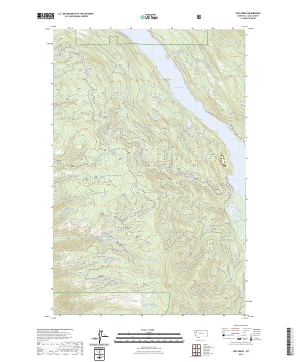 USGS Topographic Map – Yew Creek