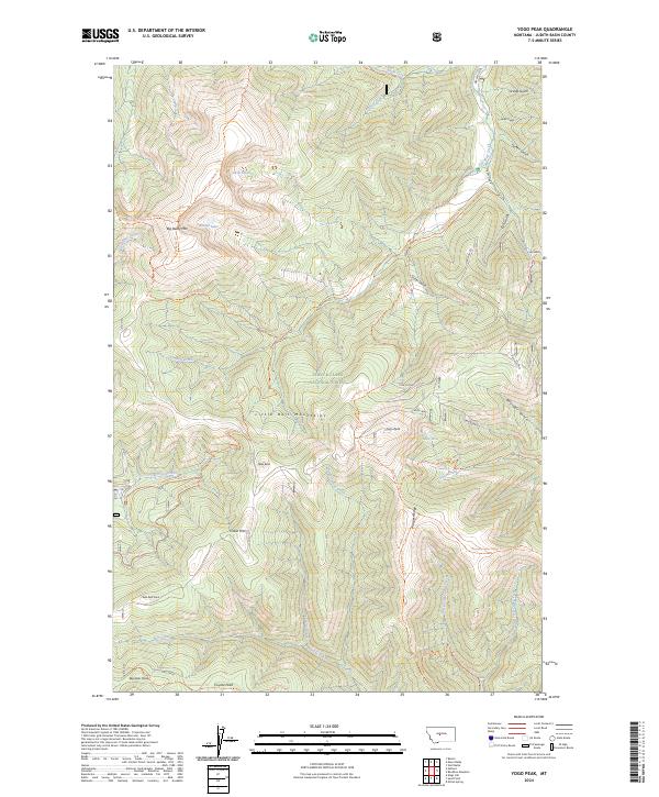 USGS Topographic Map – Yogo Peak