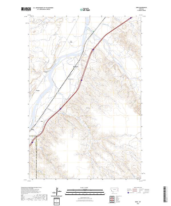 USGS Topographic Map – Zero