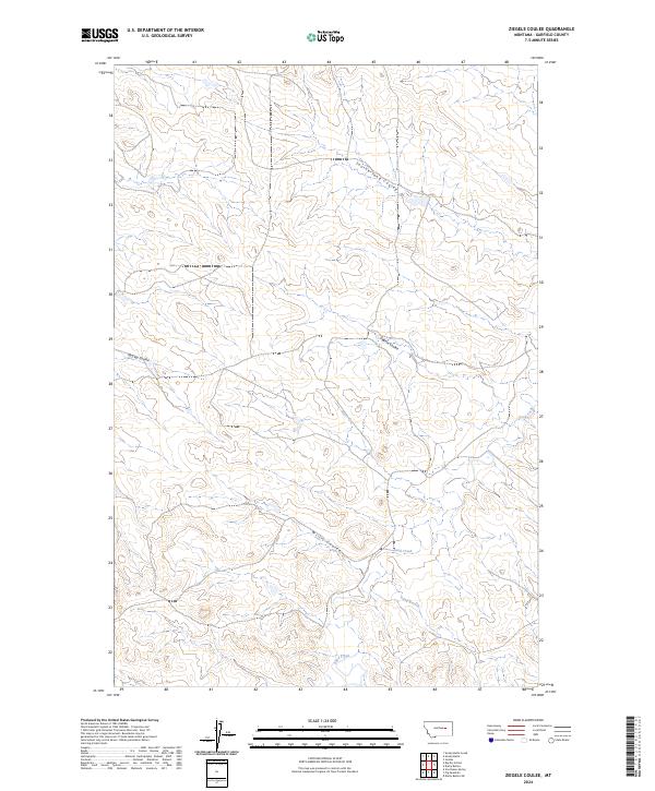 USGS Topographic Map – Ziegele Coulee