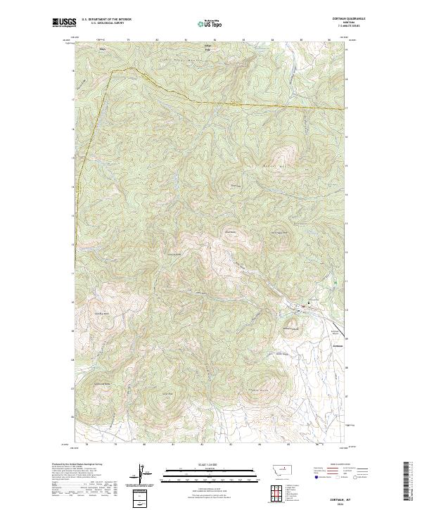 USGS Topographic Map – Zortman