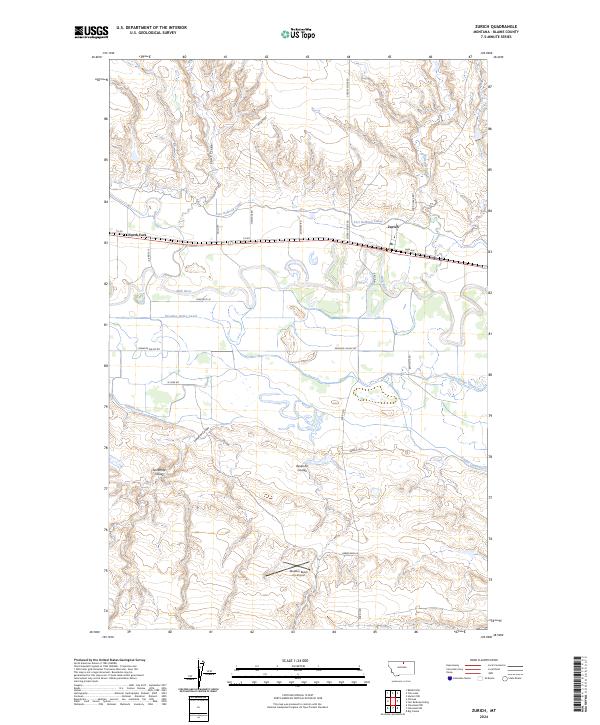 USGS Topographic Map – Zurich