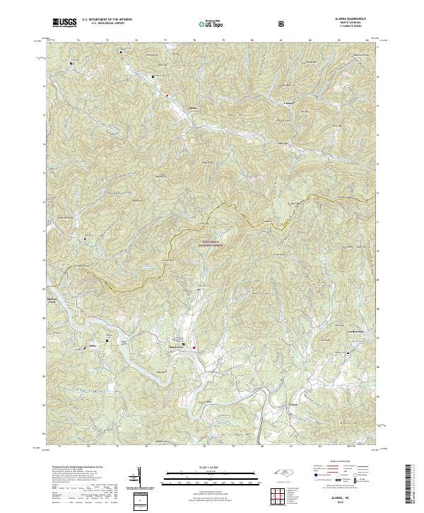 USGS Topographic Map – Alarka