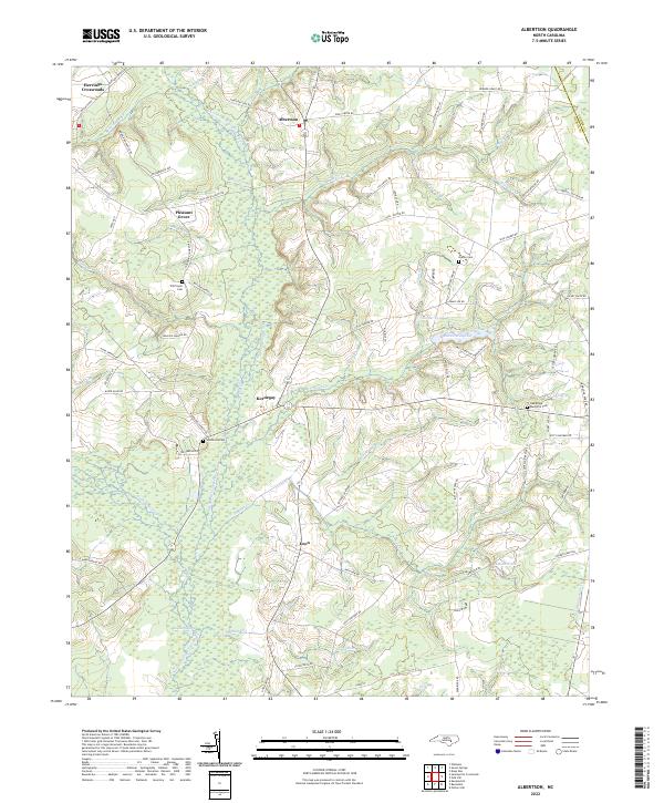 USGS Topographic Map – Albertson