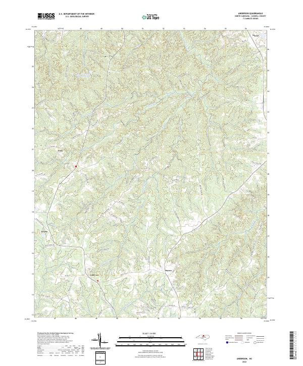 USGS Topographic Map – Anderson