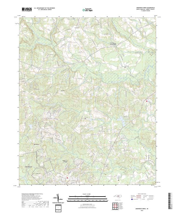 USGS Topographic Map – Anderson Creek