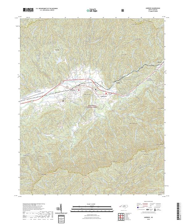 USGS Topographic Map – Andrews