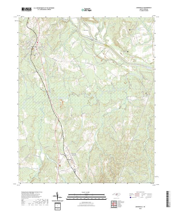 USGS Topographic Map – Ansonville