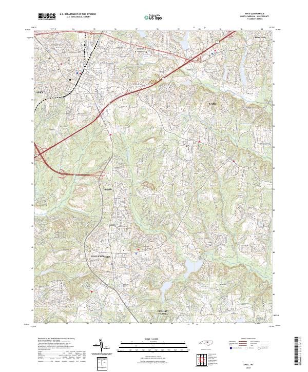 USGS Topographic Map – Apex