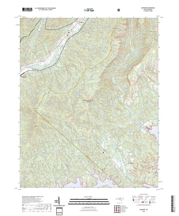 USGS Topographic Map – Ashford