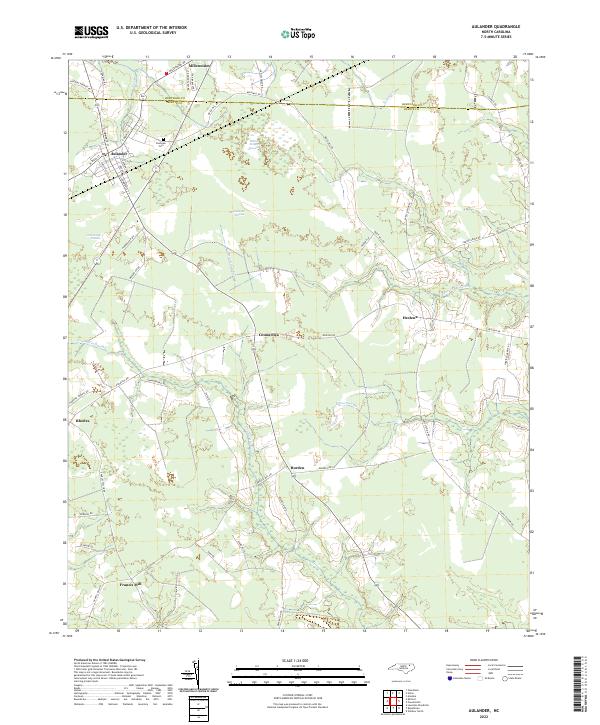 USGS Topographic Map – Aulander