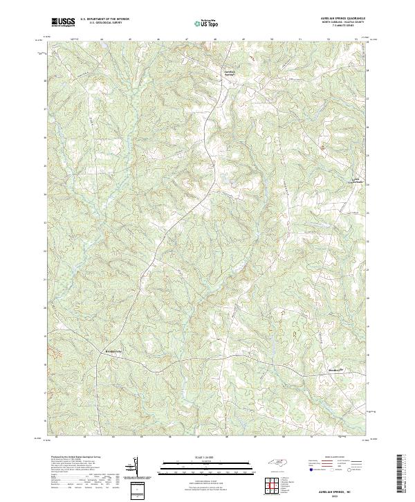 USGS Topographic Map – Aurelian Springs