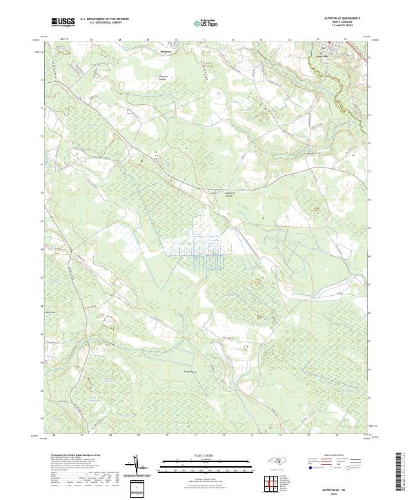 USGS Topographic Map – Autryville