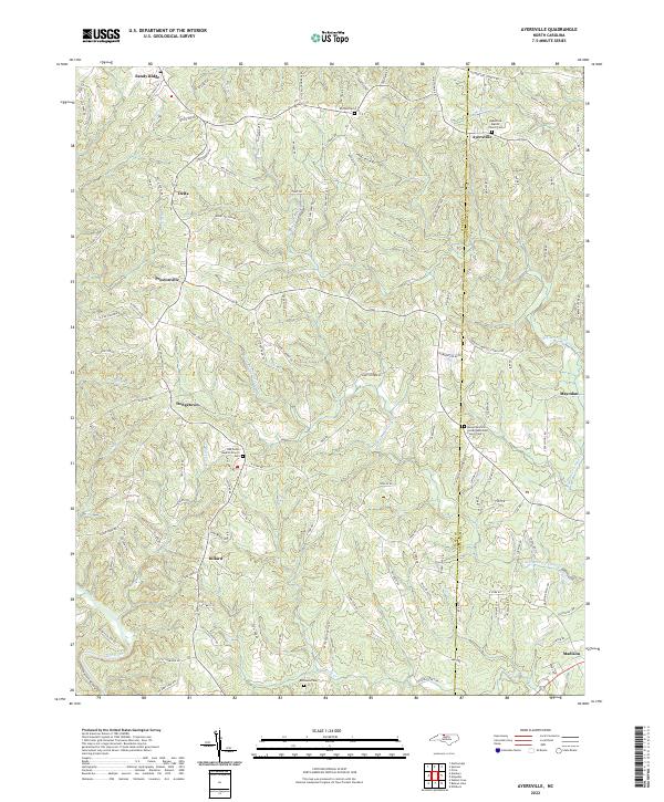 USGS Topographic Map – Ayersville