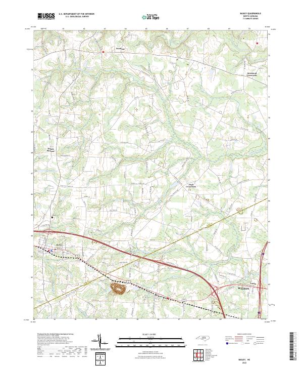 USGS Topographic Map – Bailey