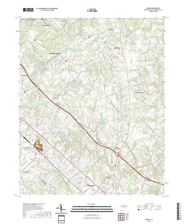 USGS Topographic Map – Bakers