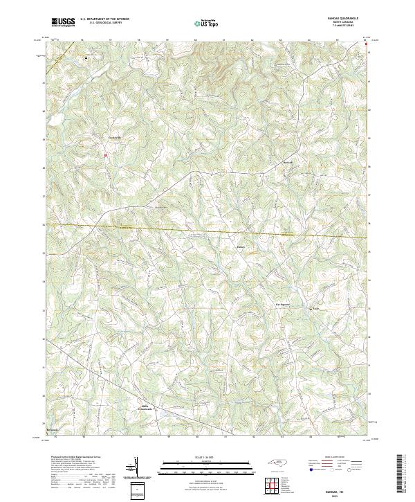 USGS Topographic Map – Banoak