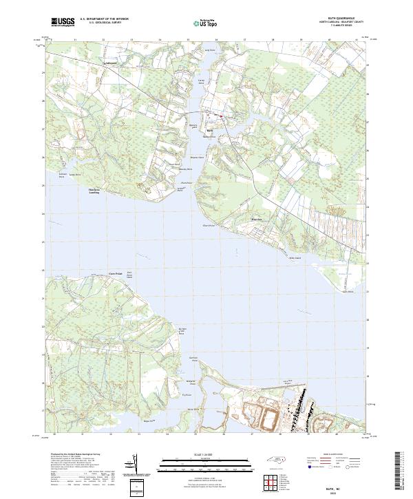USGS Topographic Map – Bath
