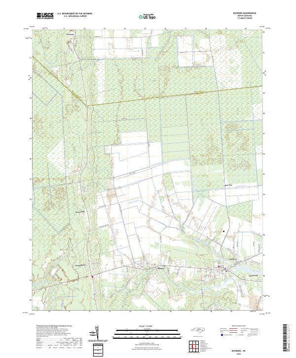 USGS Topographic Map – Bayboro