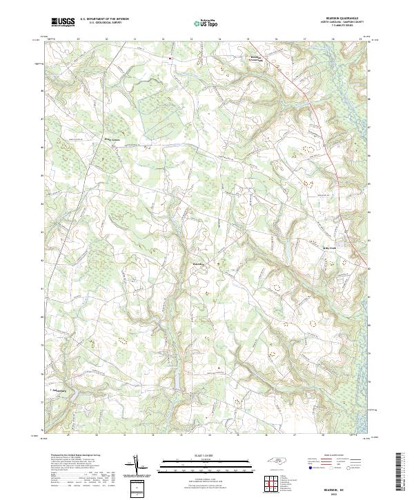 USGS Topographic Map – Bearskin