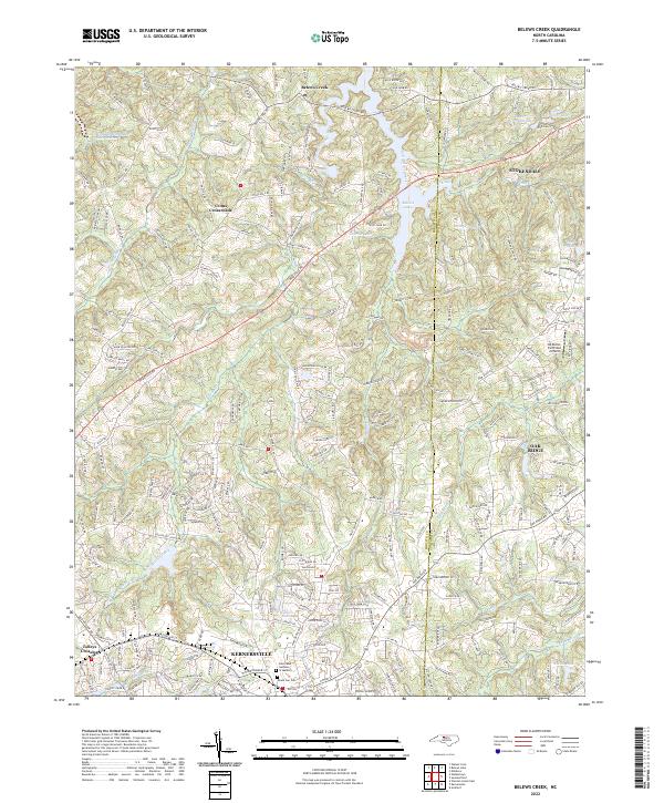 USGS Topographic Map – Belews Creek