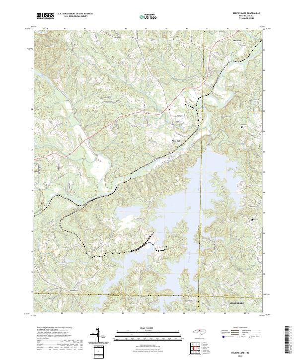 USGS Topographic Map – Belews Lake