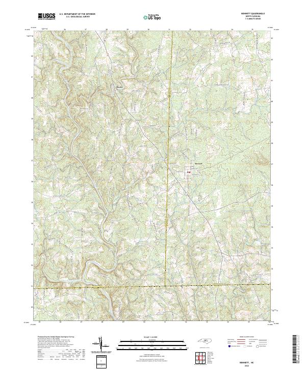 USGS Topographic Map – Bennett