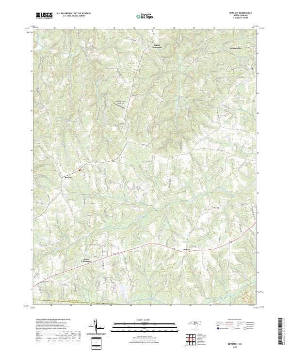 USGS Topographic Map – Bethany