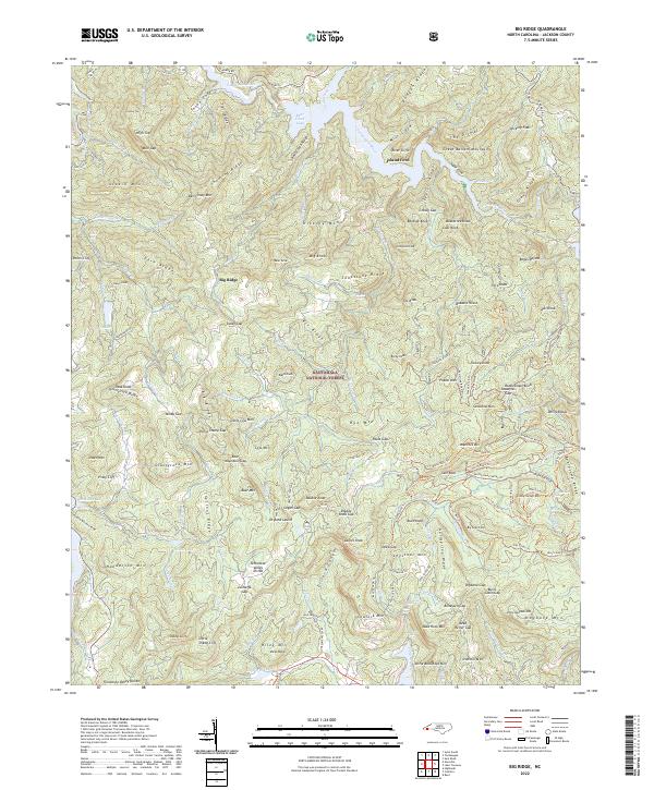 USGS Topographic Map – Big Ridge