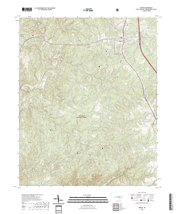 USGS Topographic Map – Biscoe