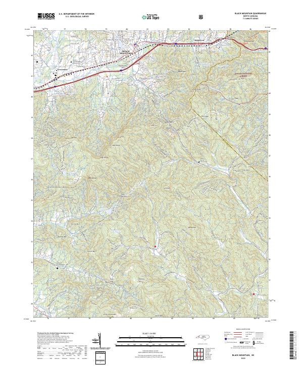 USGS Topographic Map – Black Mountain