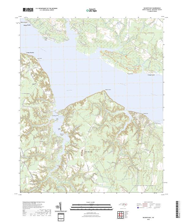 USGS Topographic Map – Blounts Bay