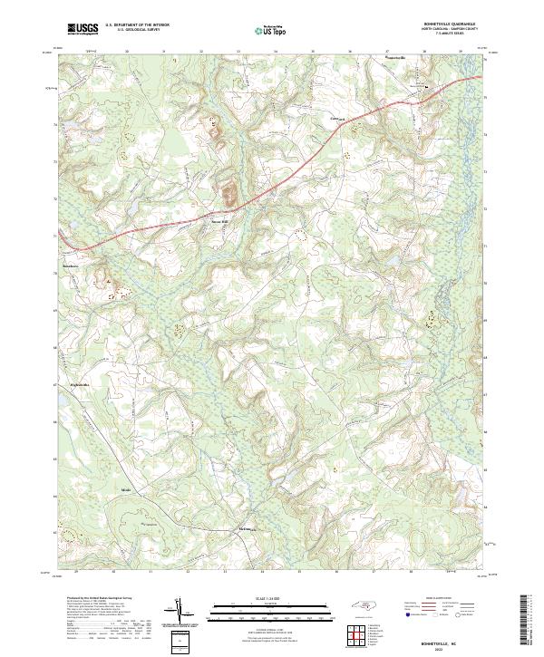 USGS Topographic Map – Bonnetsville