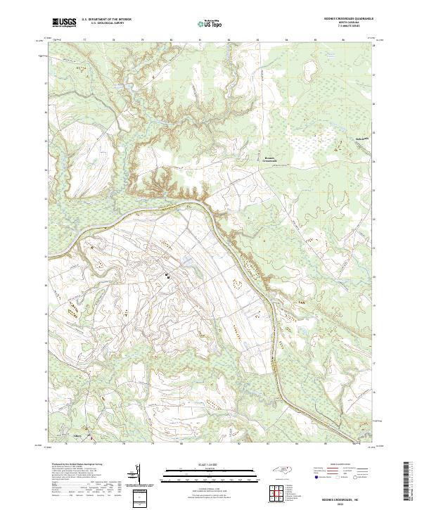 USGS Topographic Map – Boones Crossroads