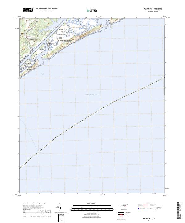 USGS Topographic Map – Browns Inlet