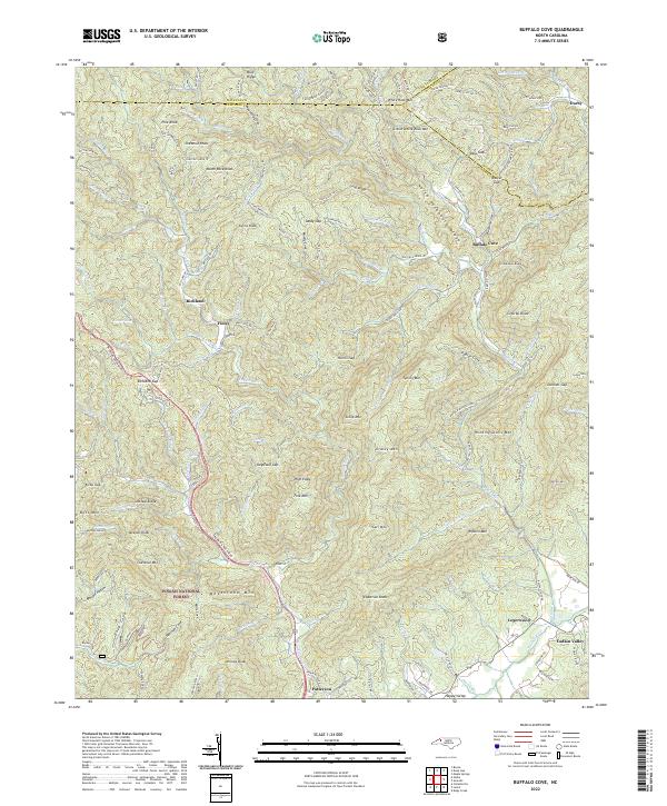 USGS Topographic Map – Buffalo Cove